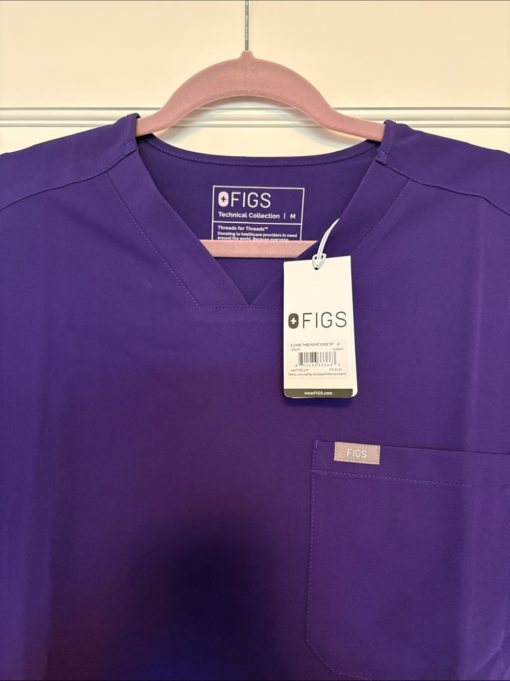 Fig Mens Scrub Top, NWT. Men’s medium or women’s large.